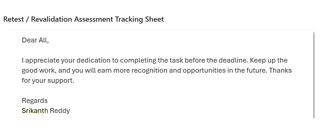 Client email following a retest and revalidation assessment, thanking the Cloud Armor team for completing the work before the deadline